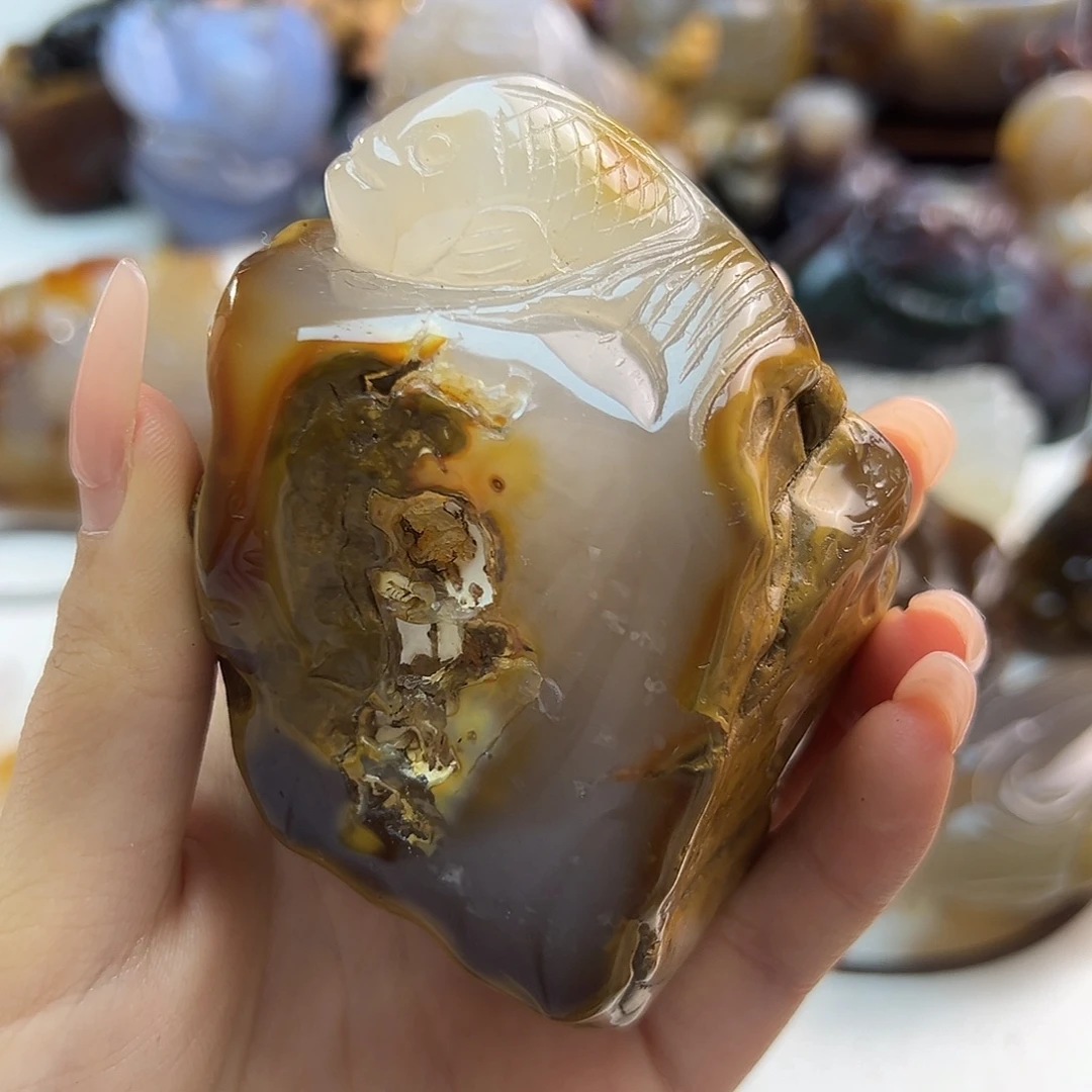 玛瑙/玉髓合金颈饰