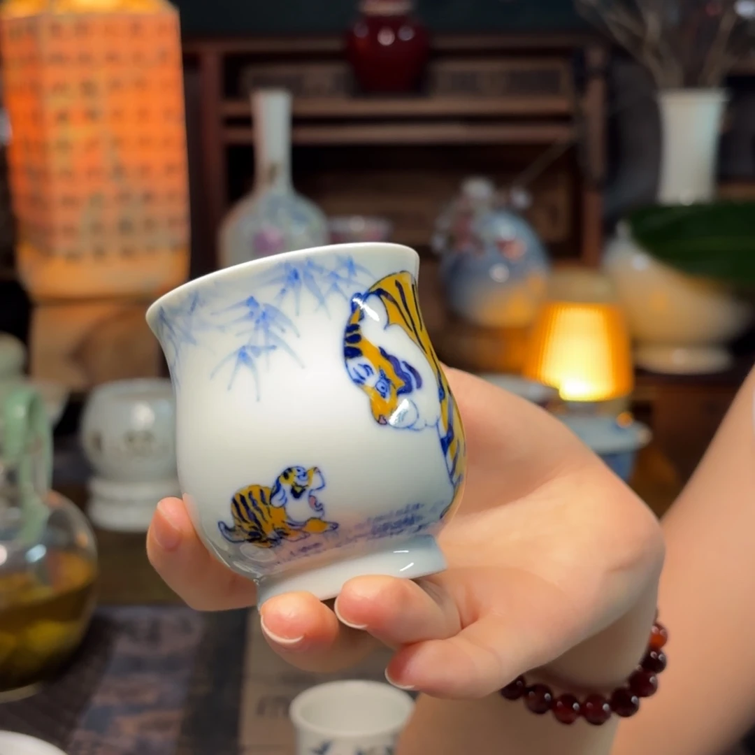 小***柑全手工福利款小萌虎杯杯