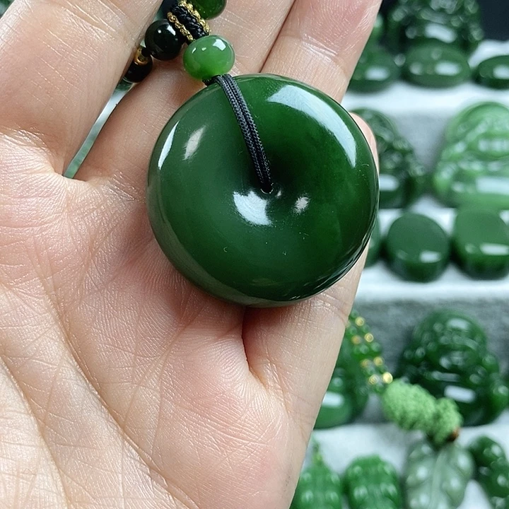 一****和田玉（碧玉）未镶嵌吊坠(不含链)