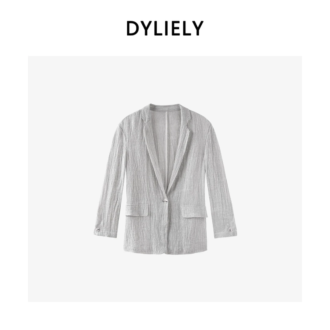 【亚麻西装】高端亚麻肌理感休闲透气宽松西装上衣WT1992