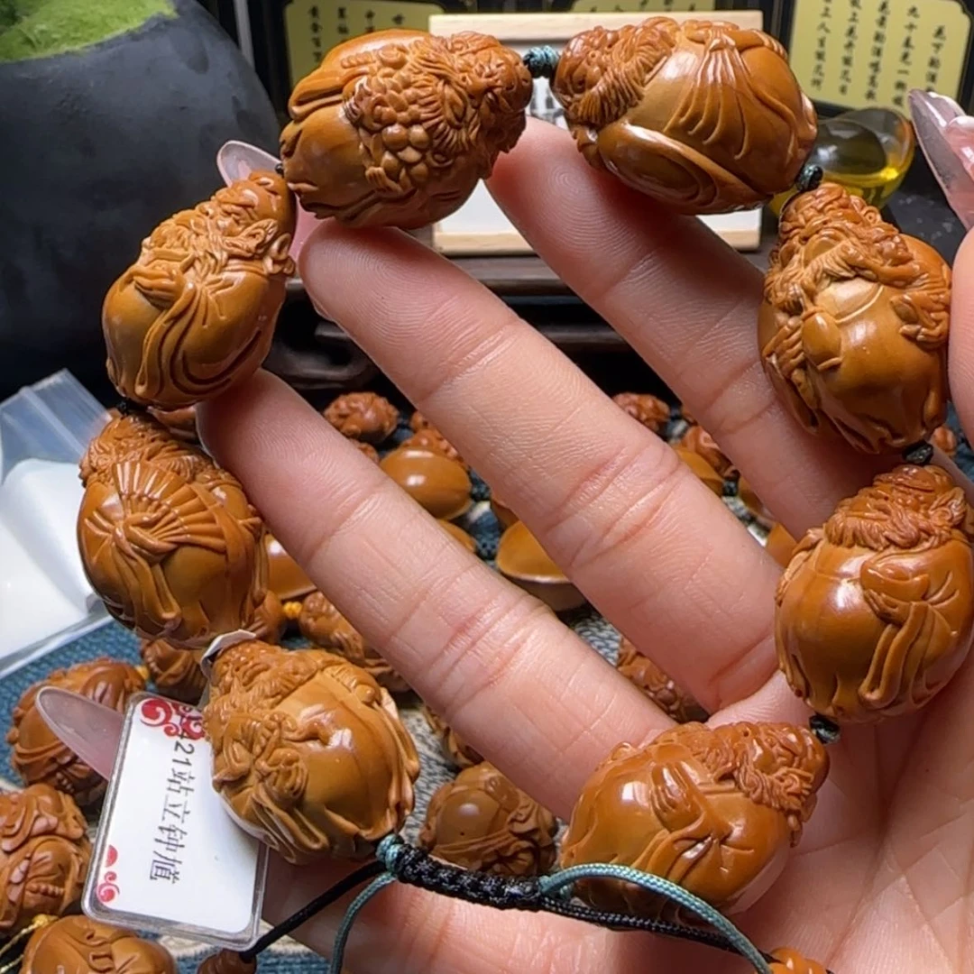 【闪购商品】橄榄核手串小鬼钟馗