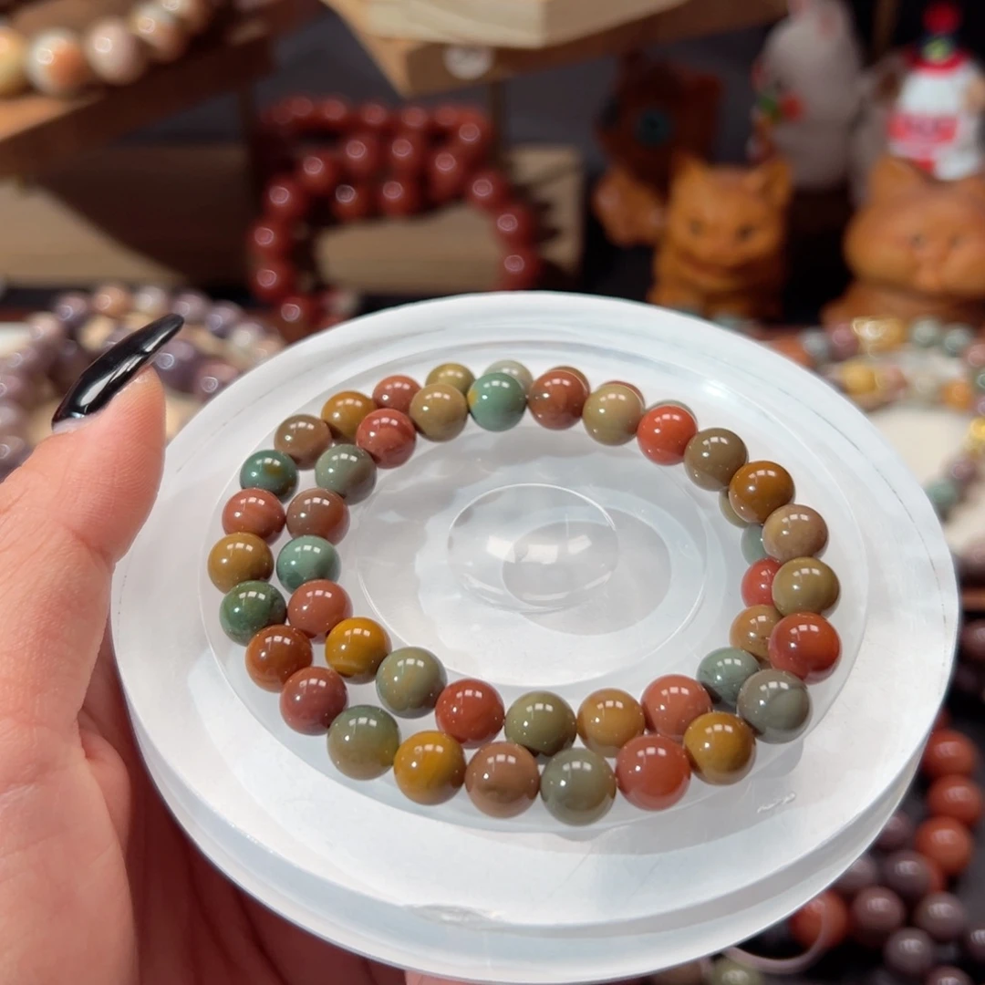 家***猫石英质玉手链未镶嵌163