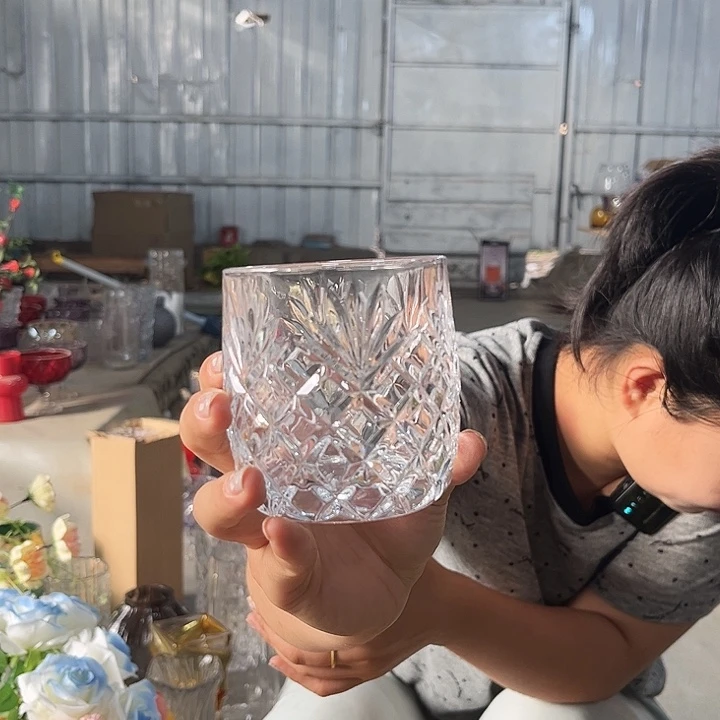 水晶玻璃水杯四个