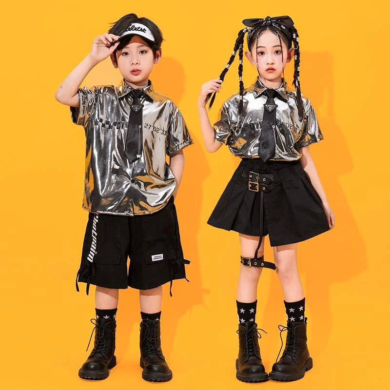 六一儿童啦啦队合唱演出服少儿街舞2025男童表演服女童爵士舞服