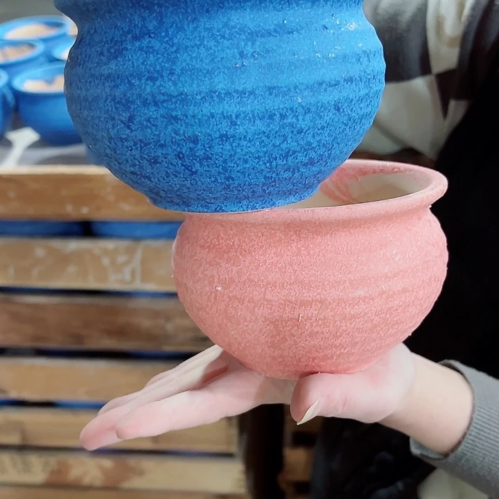 有孔，凑单福利满10元发货陶瓷多肉花盆！