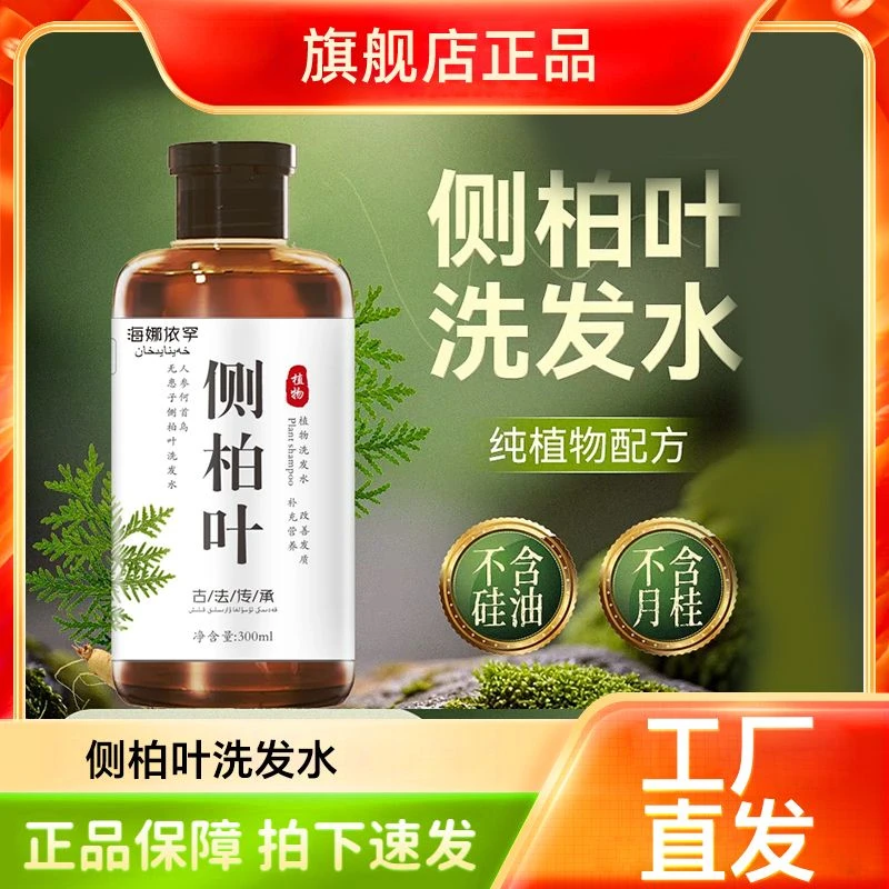 人参侧柏叶何首乌无患子洗发水茶油养发护发洗发水侧柏叶洗发水