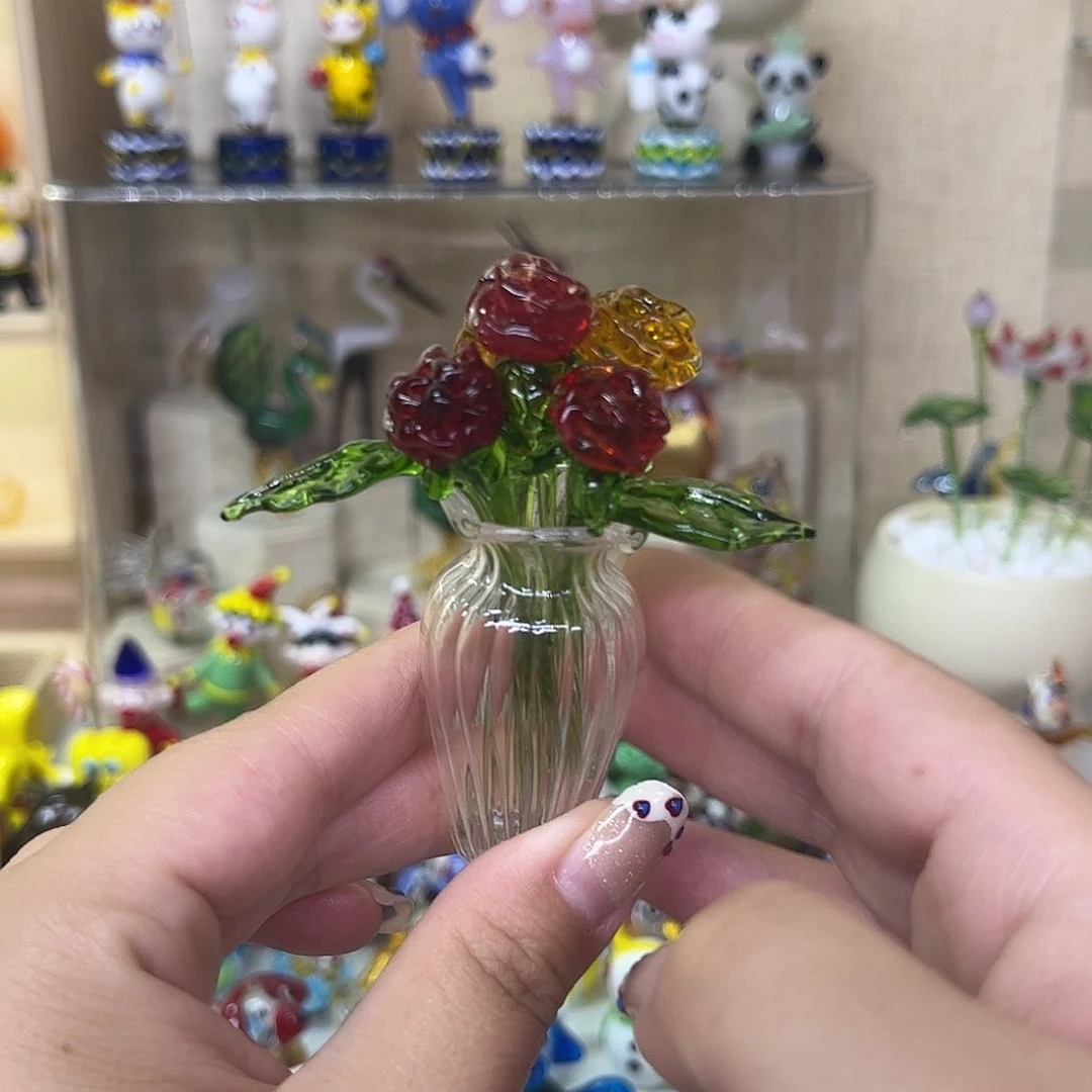 琉璃手工艺品琉璃玫瑰