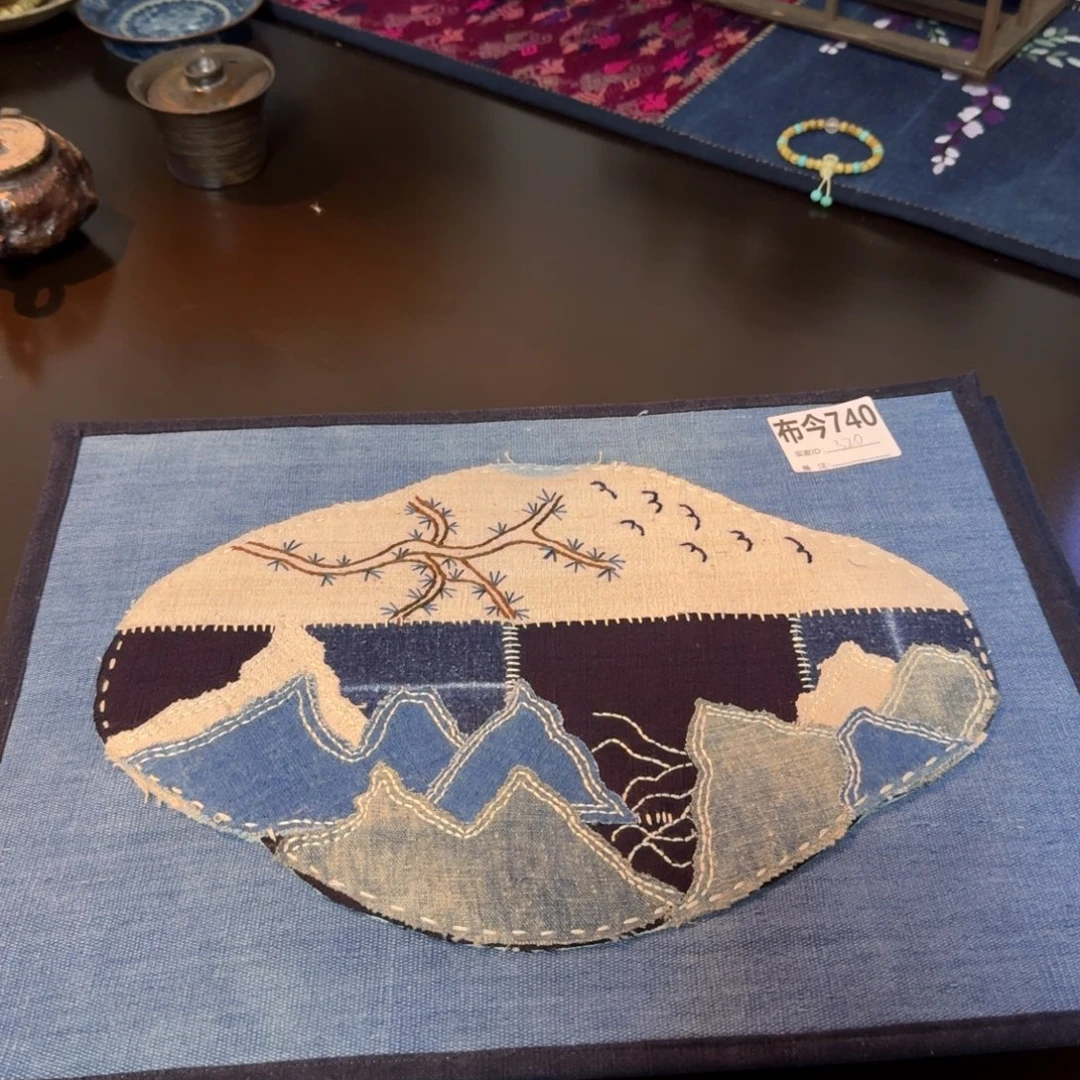 棉贴布绣一张740海棠