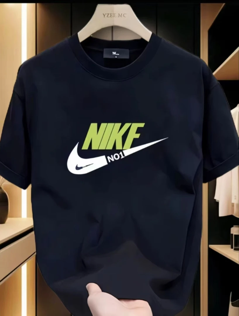 男宽松型常规女短袖针织运动T恤印花街头国潮ins复古