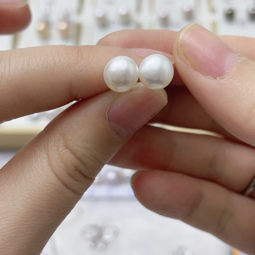 是***！淡水珍珠银S925镶嵌耳饰
