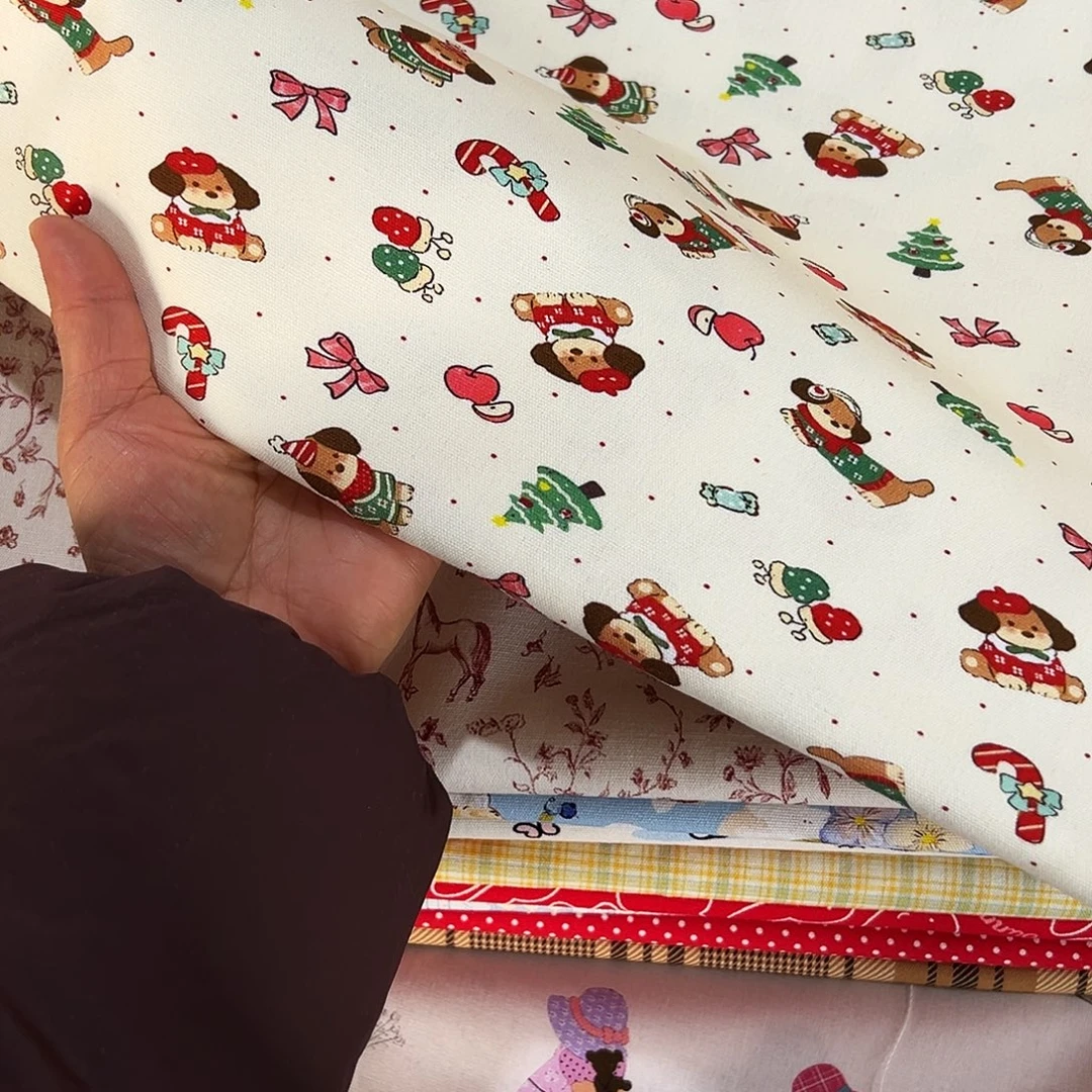 棉福袋一米价纯棉8安帆布1.5宽果子块