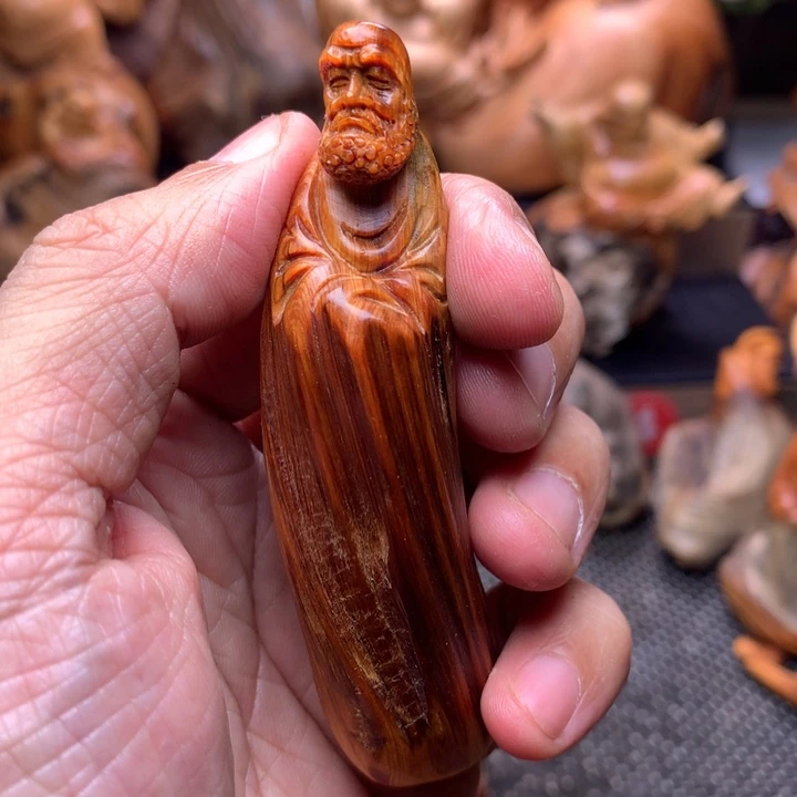 柏木（崖柏）崖柏陈化料手把件