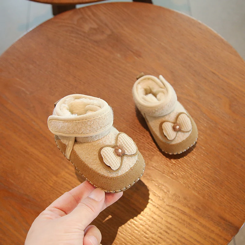 2025冬季婴儿棉鞋一岁宝宝雪地靴高帮6到12个月婴幼儿鞋子一阶段8