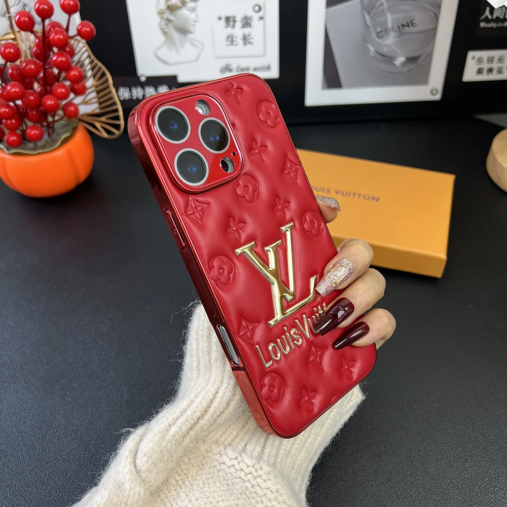 自带镜头膜适用苹果16promax手机壳iphone15红色14防摔13老花12