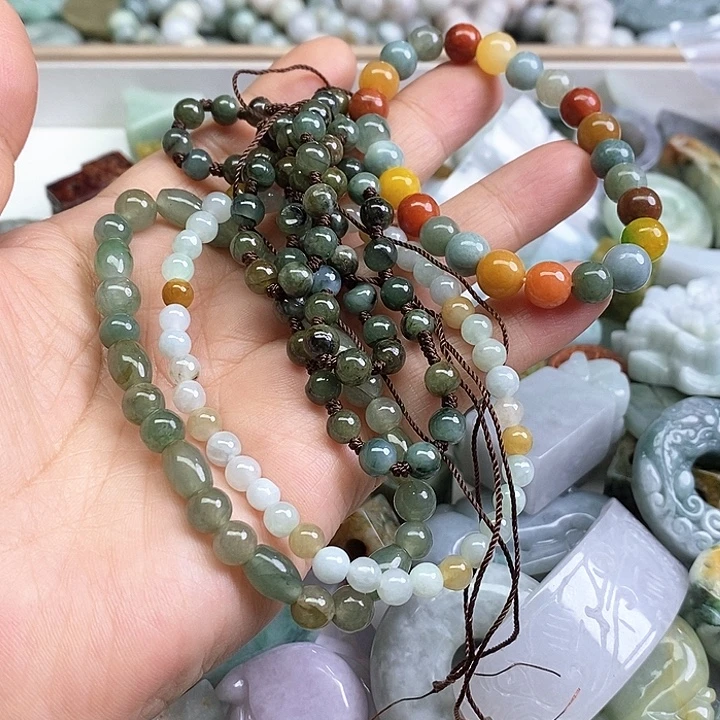 没***头翡翠未镶嵌颈饰天然翡翠06