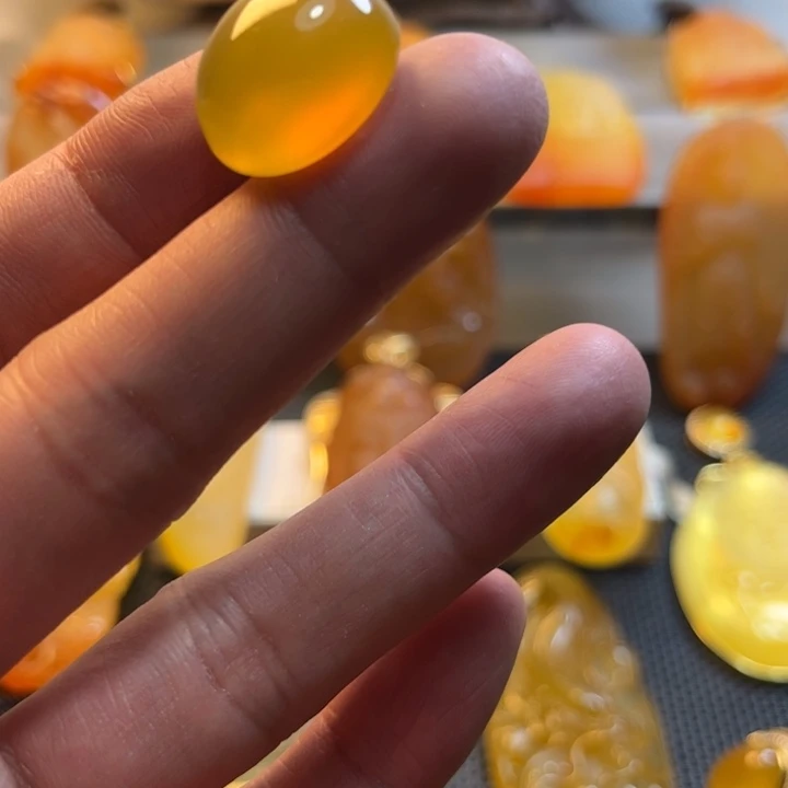 石英质玉颈饰银S925镀金镶嵌心**北