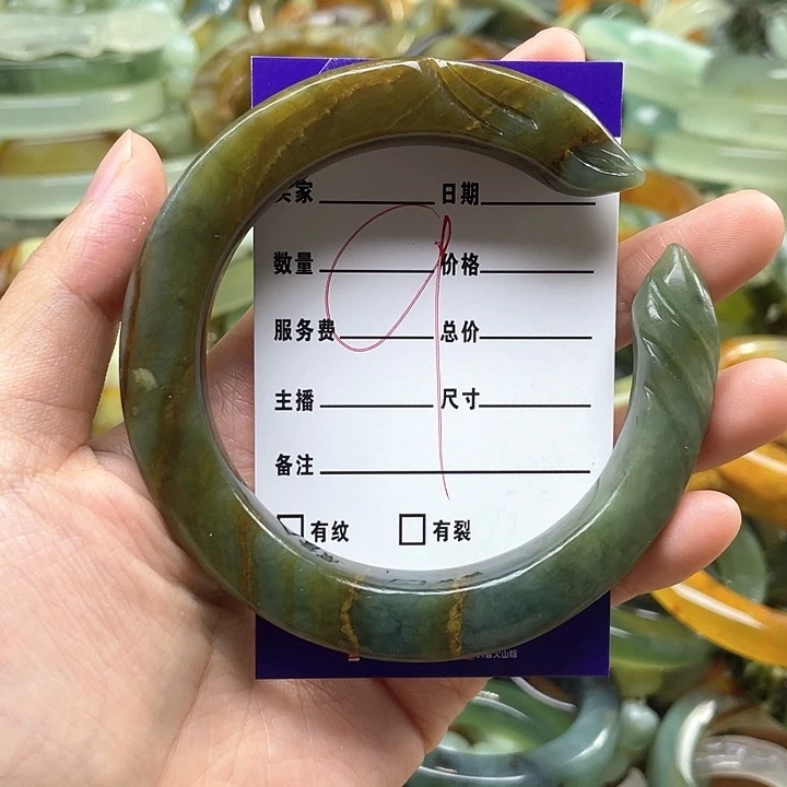 蛇纹石玉未镶嵌手镯L****r