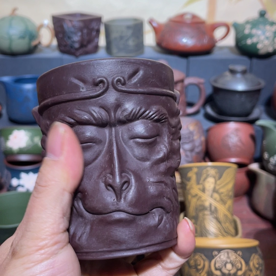 原矿紫砂手工主人杯