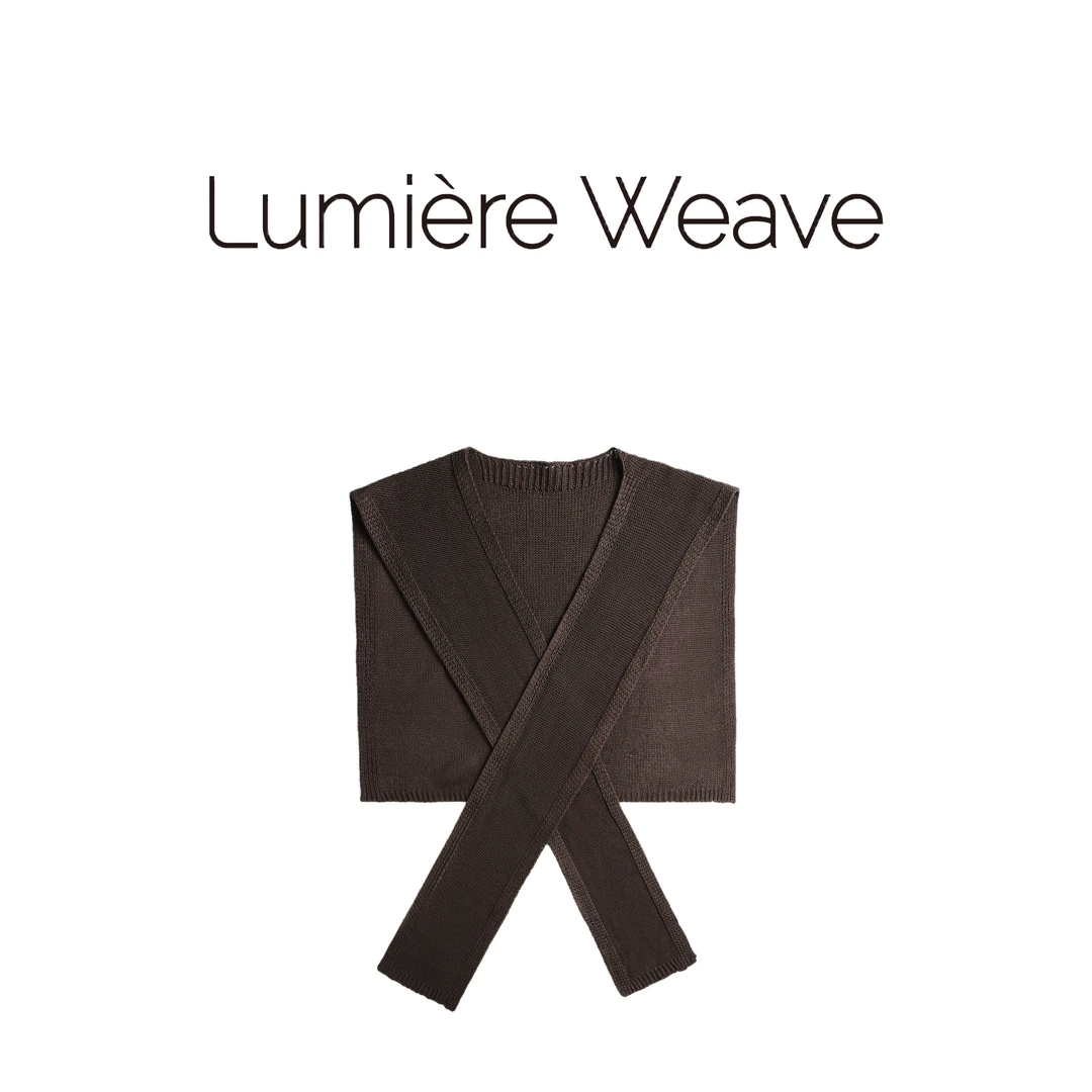 LumièreWeave【焦糖咖啡】52PJ1054夏季时尚麻感披肩