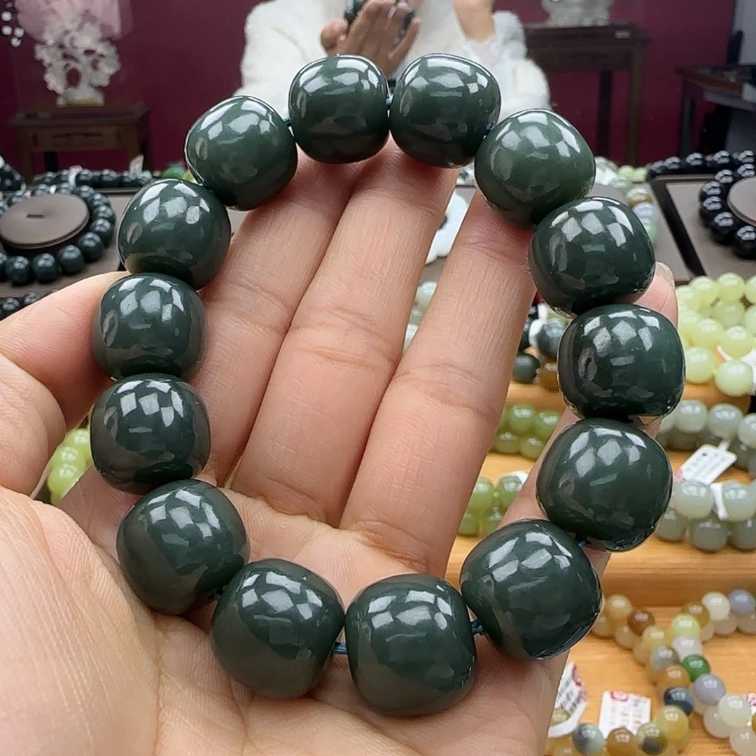 和田玉未镶嵌手链