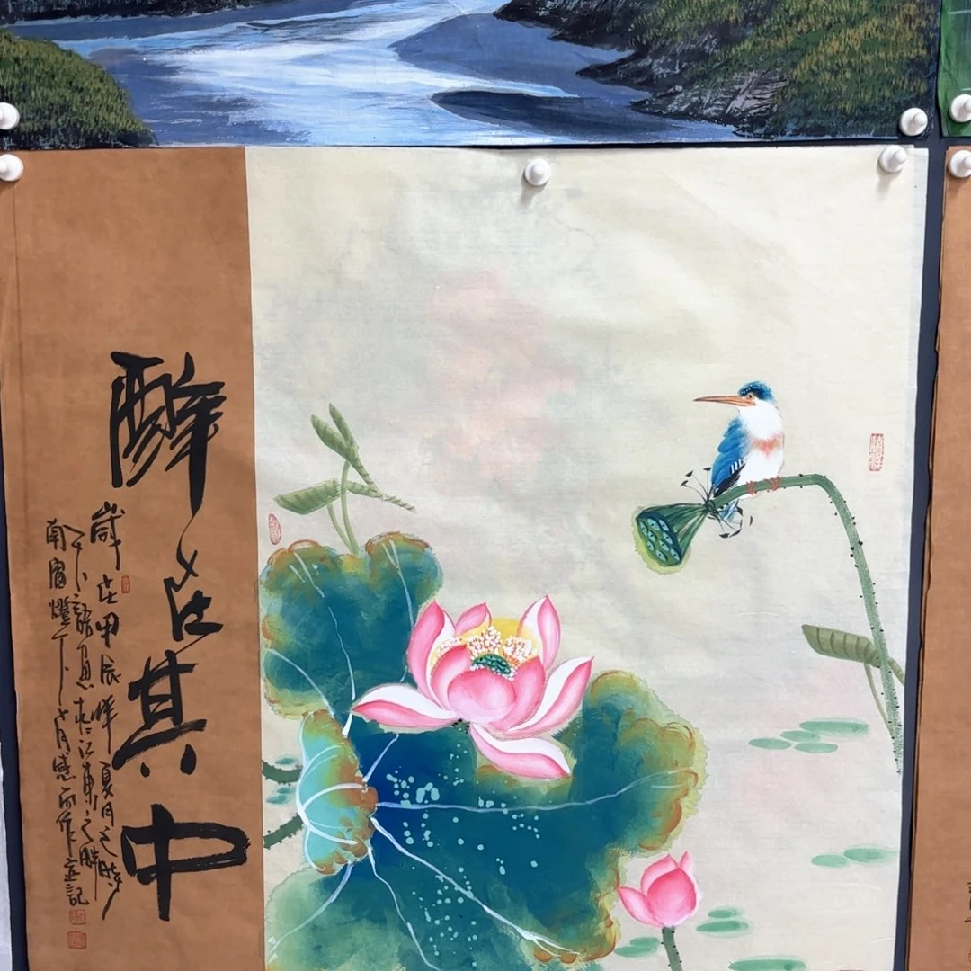国画纯手工制作的