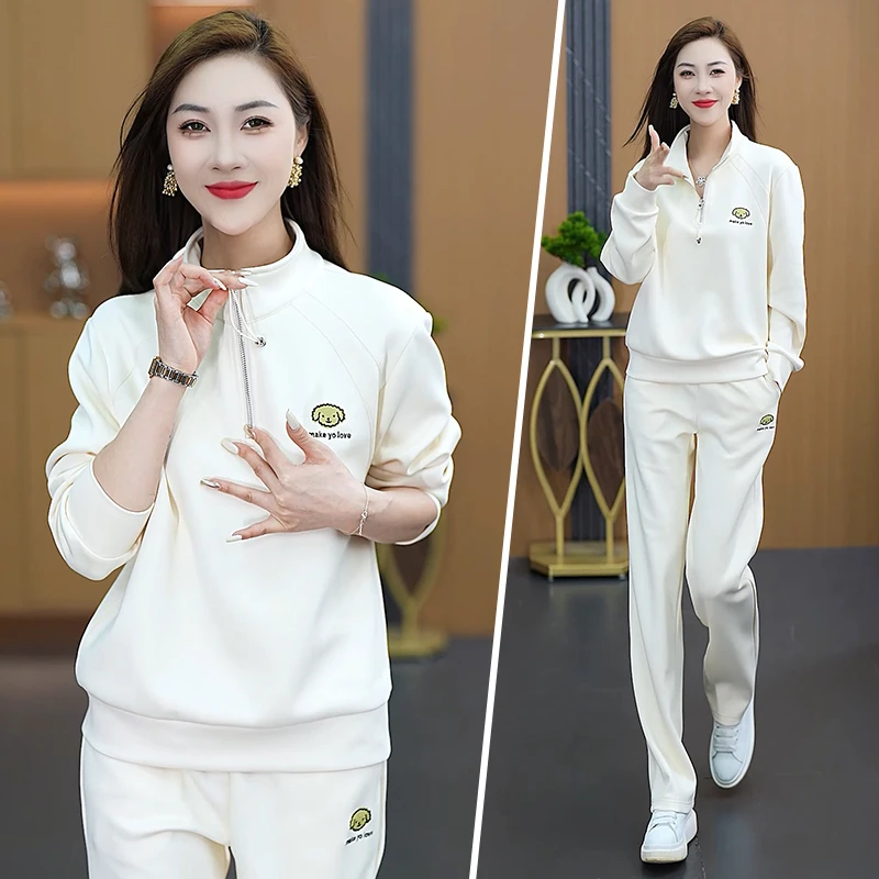 春季运动套装女装2025新款高级感时髦洋气休闲长袖卫衣穿搭一整套