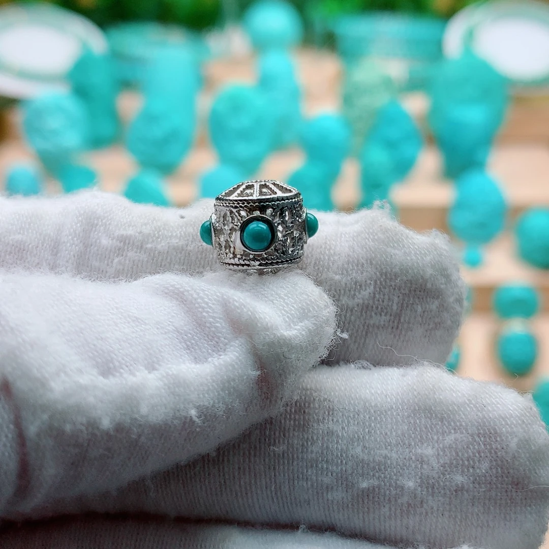 绿松石银S925镶嵌配饰