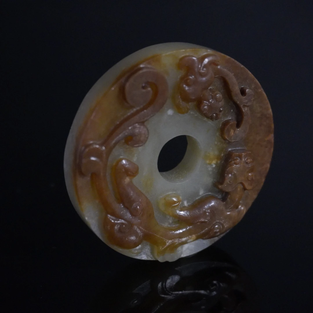 明代和田玉望子成龙璧/HY015687/金玉良缘/槐荫山房