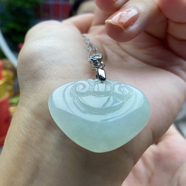 翡翠银S925镶嵌颈饰吊坠4