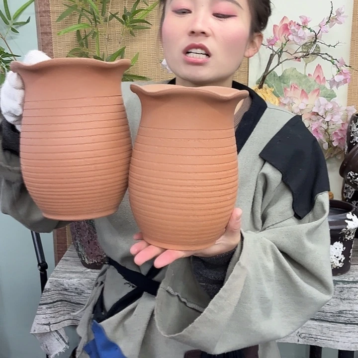 15×20 -粗陶花盆有孔-买买买