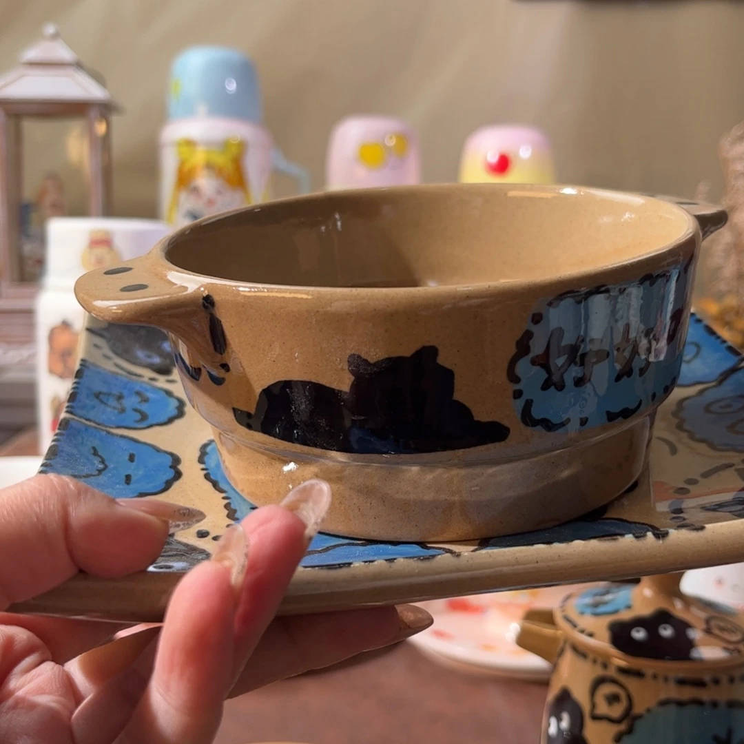 景德镇陶瓷手绘文创水杯