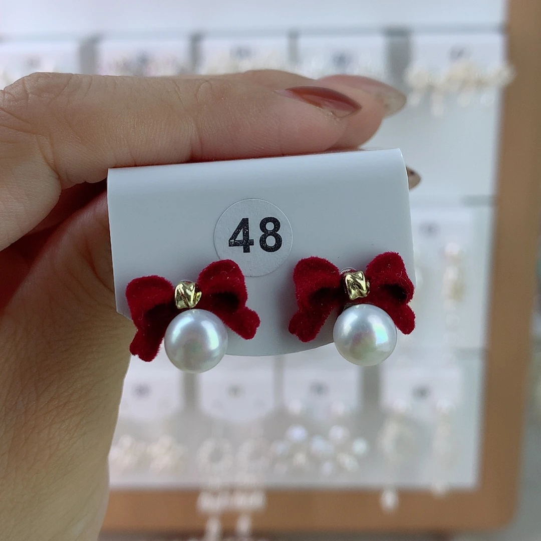 未镶嵌耳饰淡水珍珠