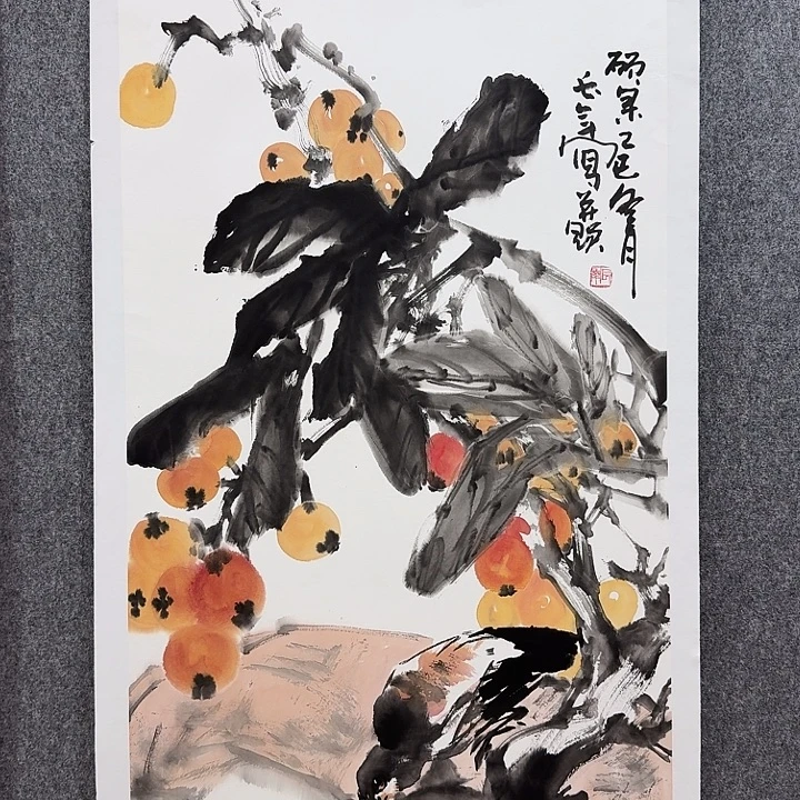 国画靳长年老师手绘作品