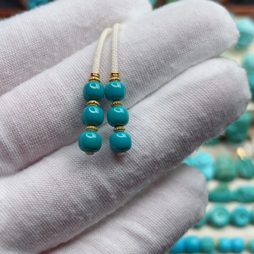 18K金镶嵌绿松石珠宝奇石