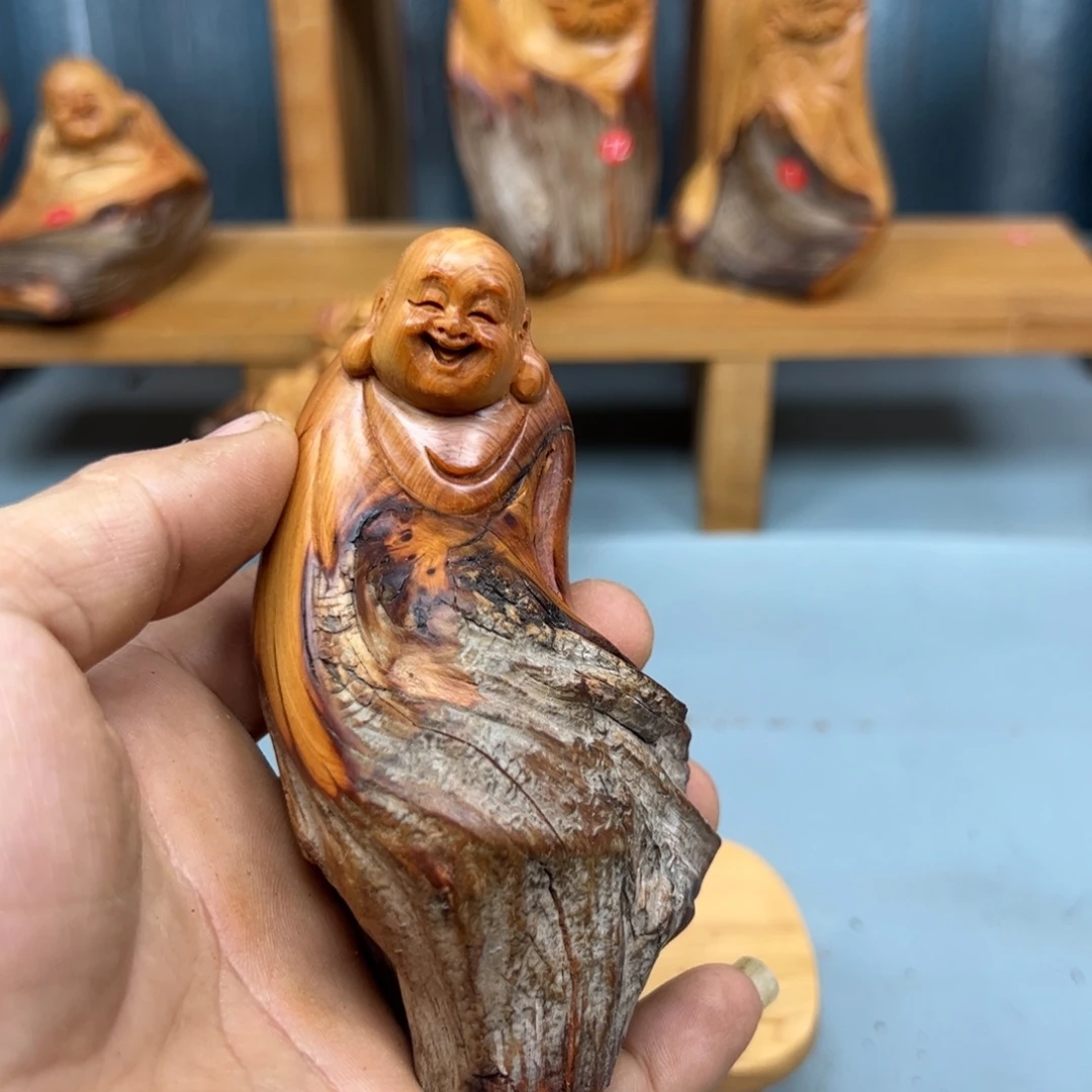 咫***涯木崖柏木摆件手把件