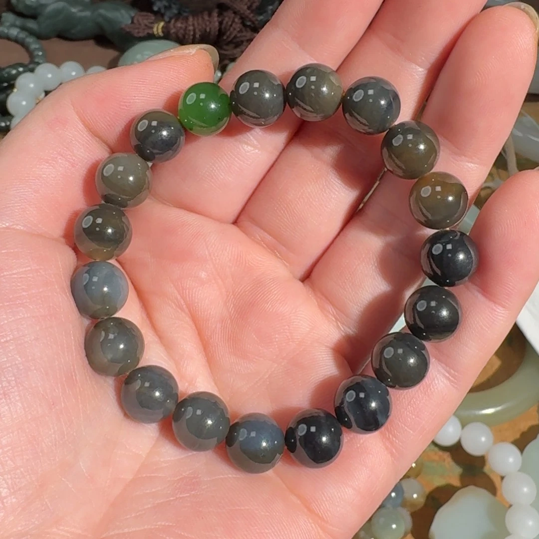 和田玉手串未镶嵌