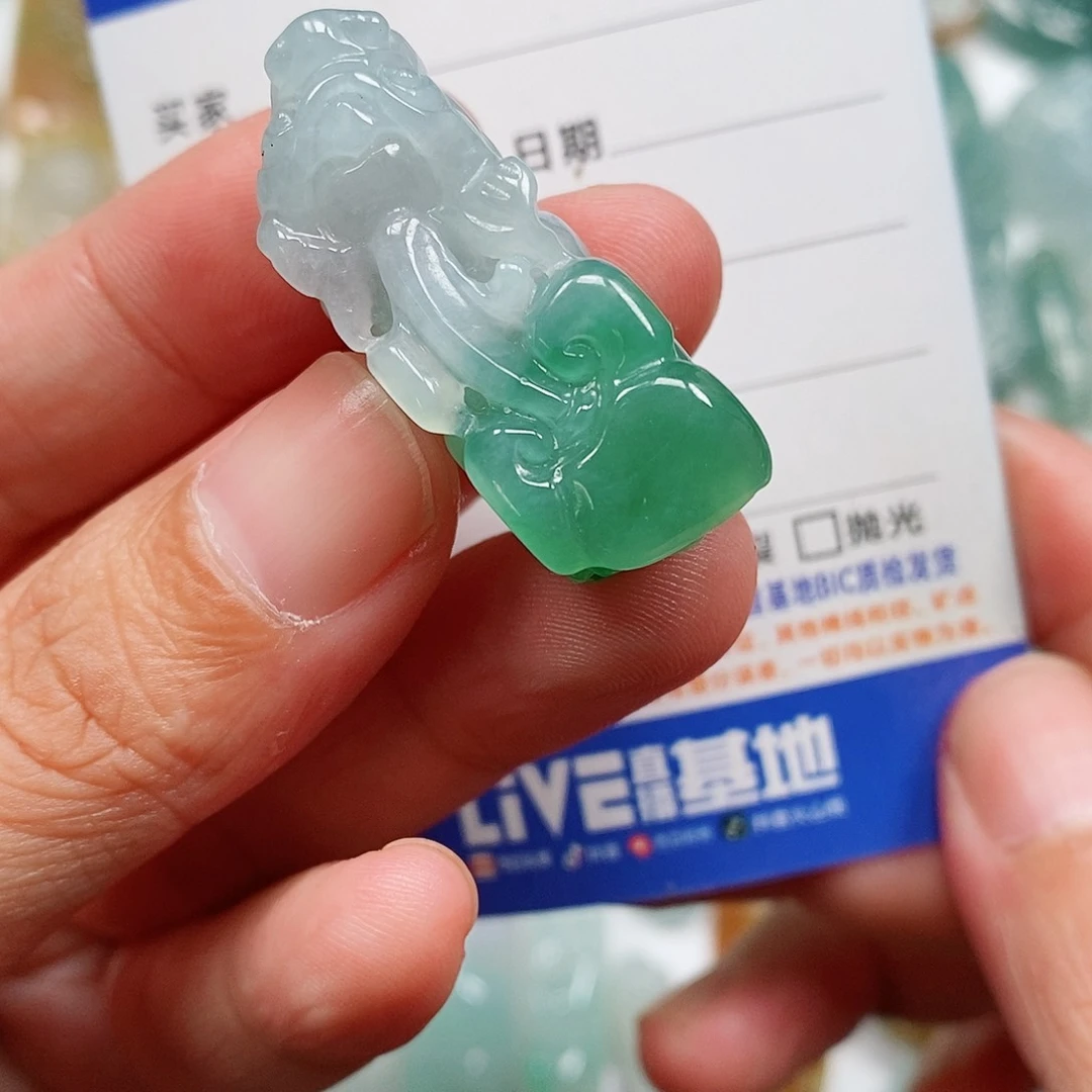 翡翠未镶嵌颈饰貔貅