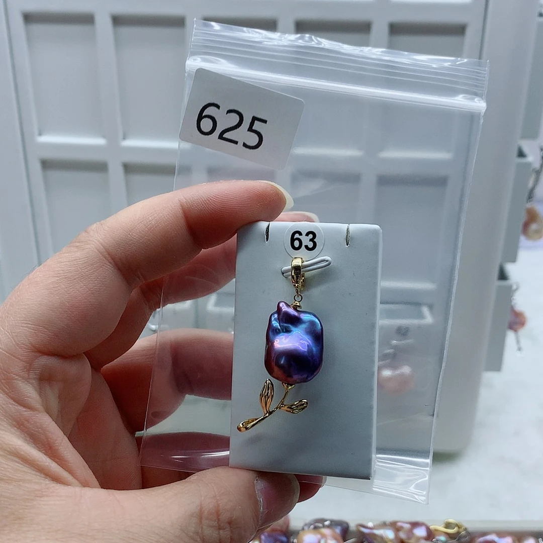 吊坠(不含链)淡水珍珠合金
