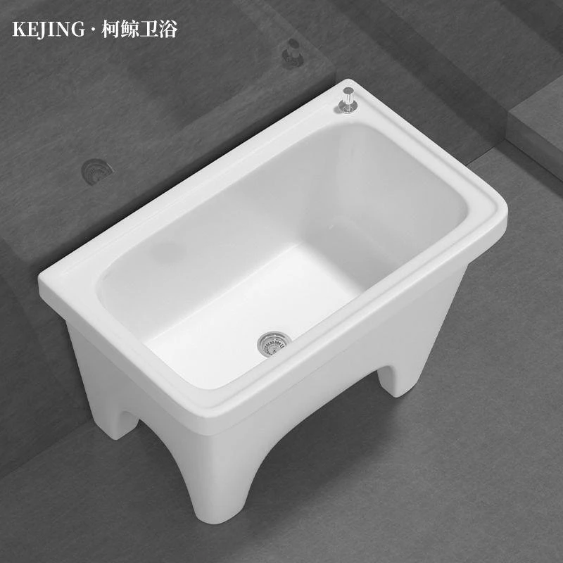 柯鲸阳台拖把池陶瓷拖布池洗地拖盆水池槽卫生间落地式家用拖把盆