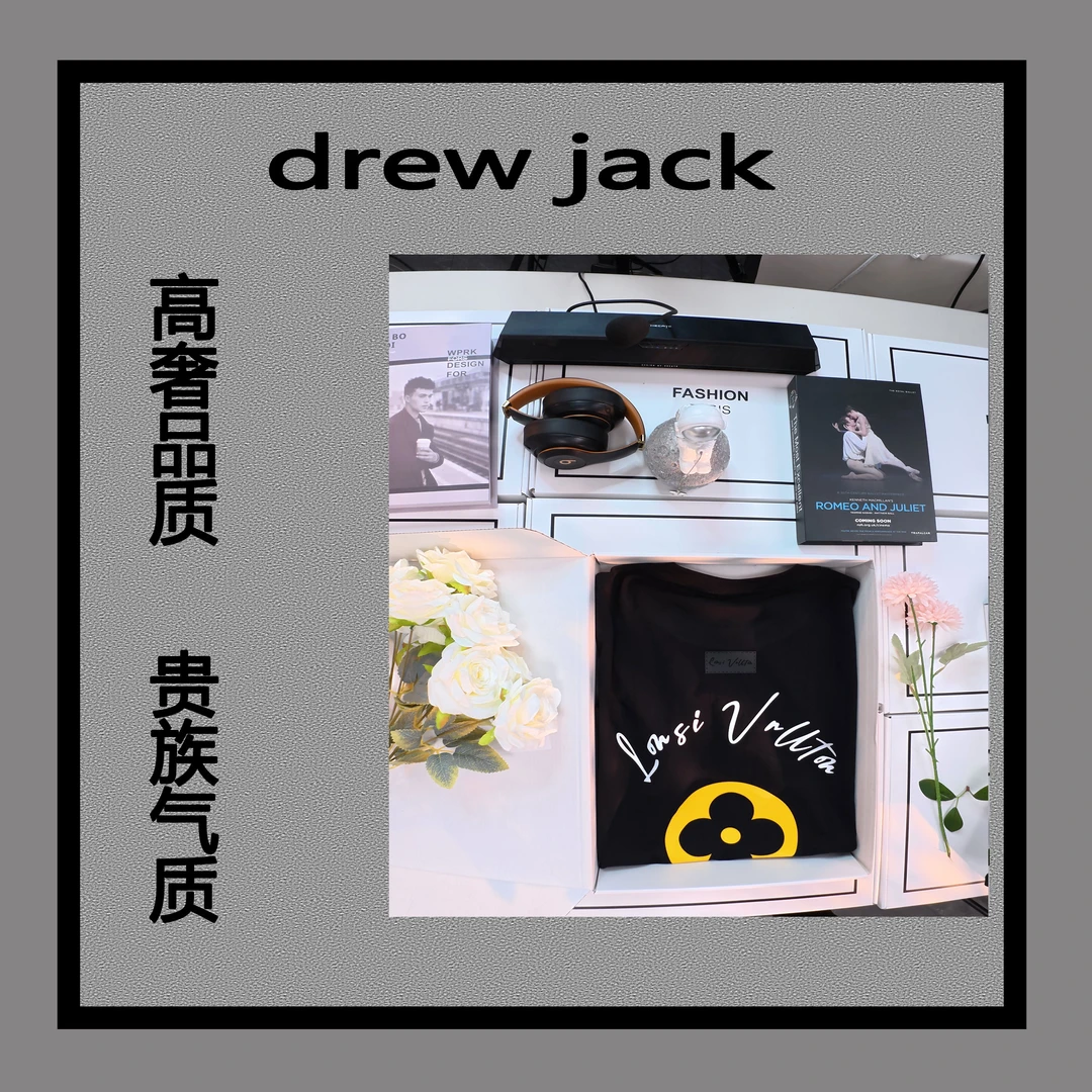 【七号链接】高街夏季设计师新款短袖T桖·驴家小花朵-刻字膜+植绒