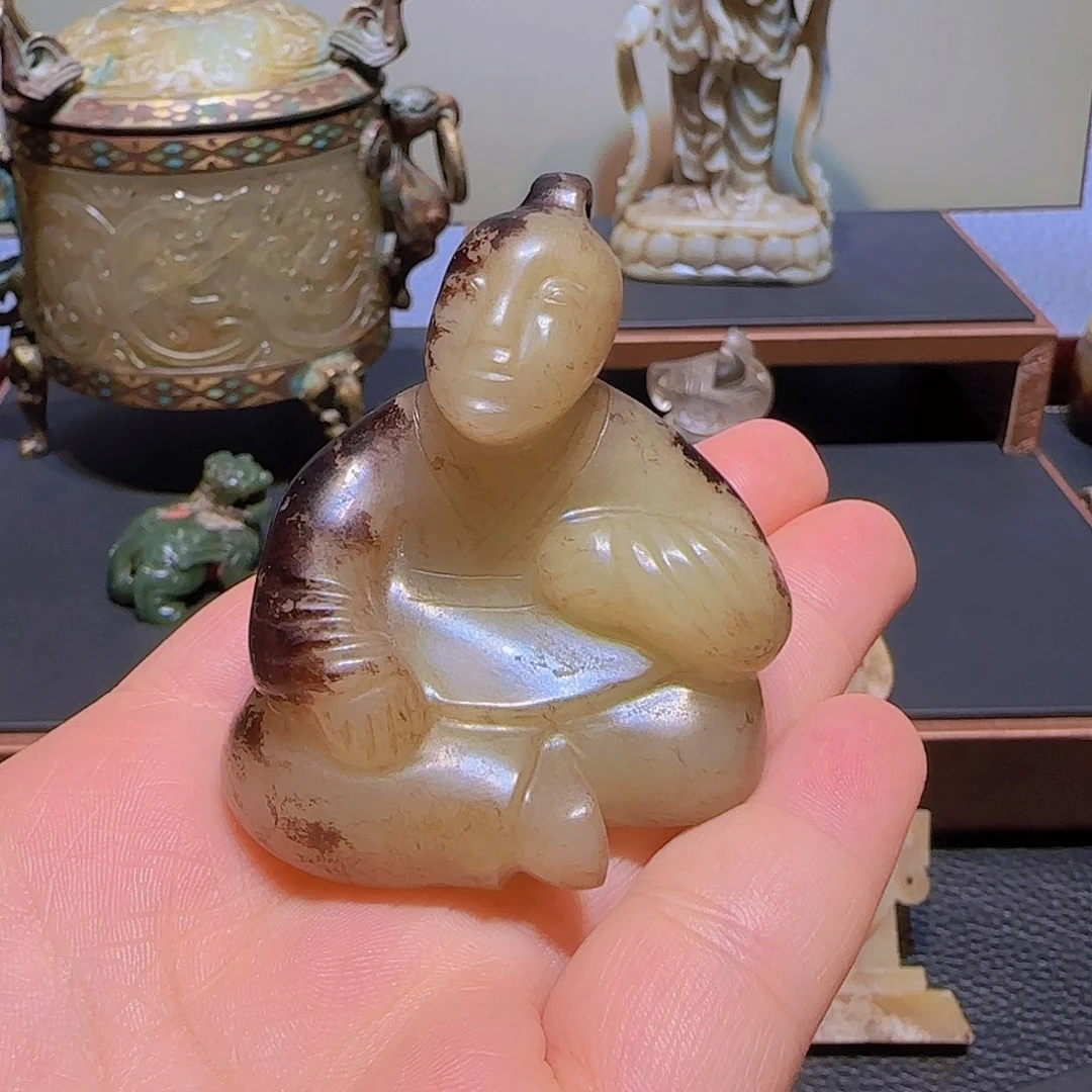 呼***哥未镶嵌和田玉挂件