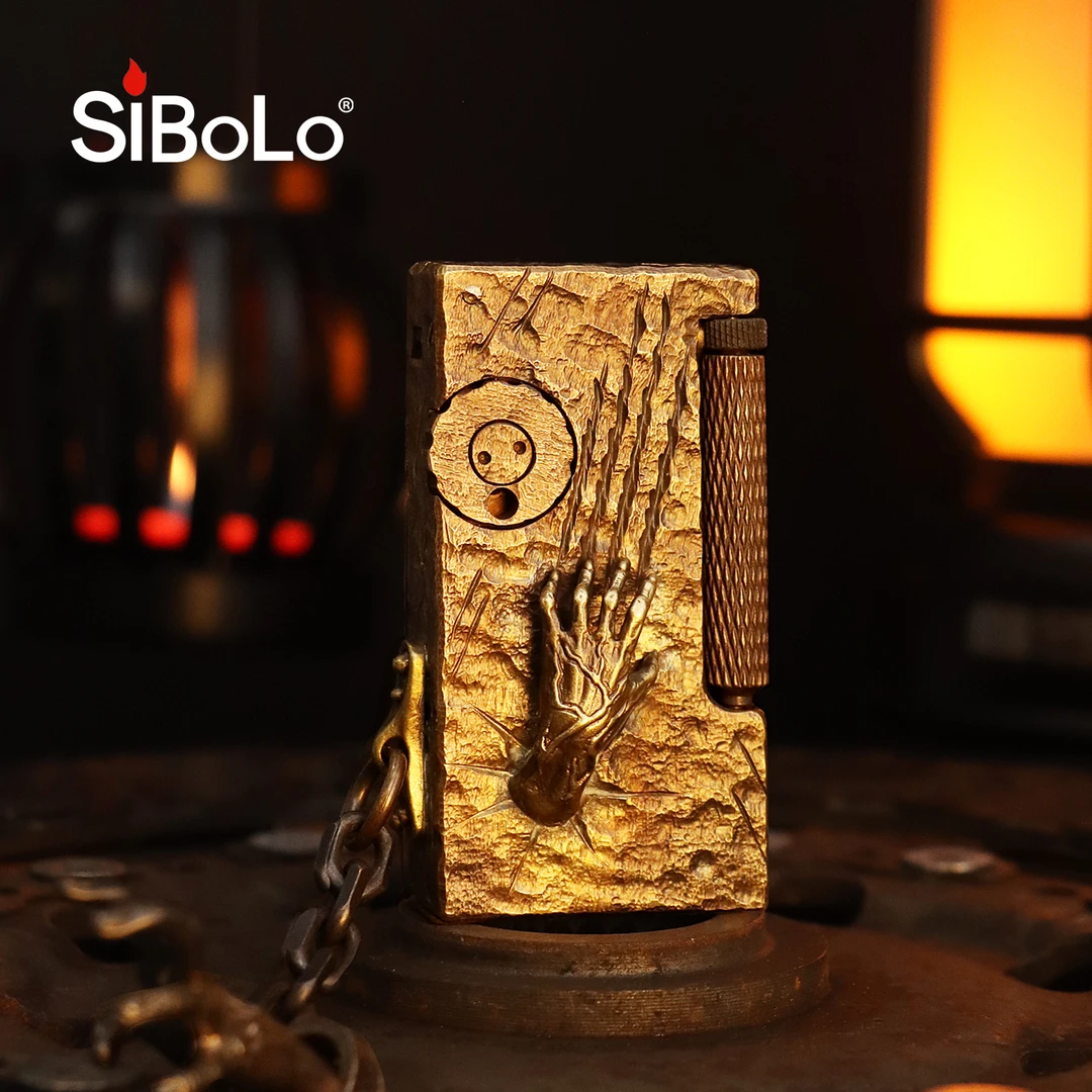 SiBoLo/仕保罗【魔王利爪】纯手工雕刻魔爪黄铜打火机男士收藏送礼