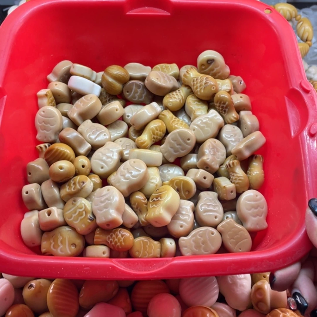 菩提根/象牙果吊坠微瑕象牙果鱼饼10颗