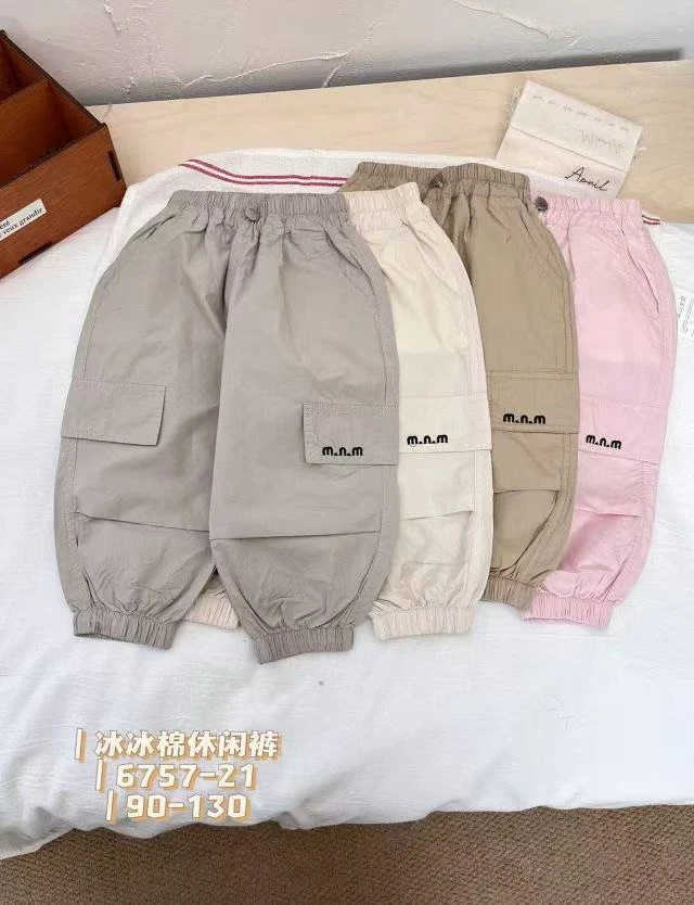 6757-21冰冰棉休闲裤（月白）