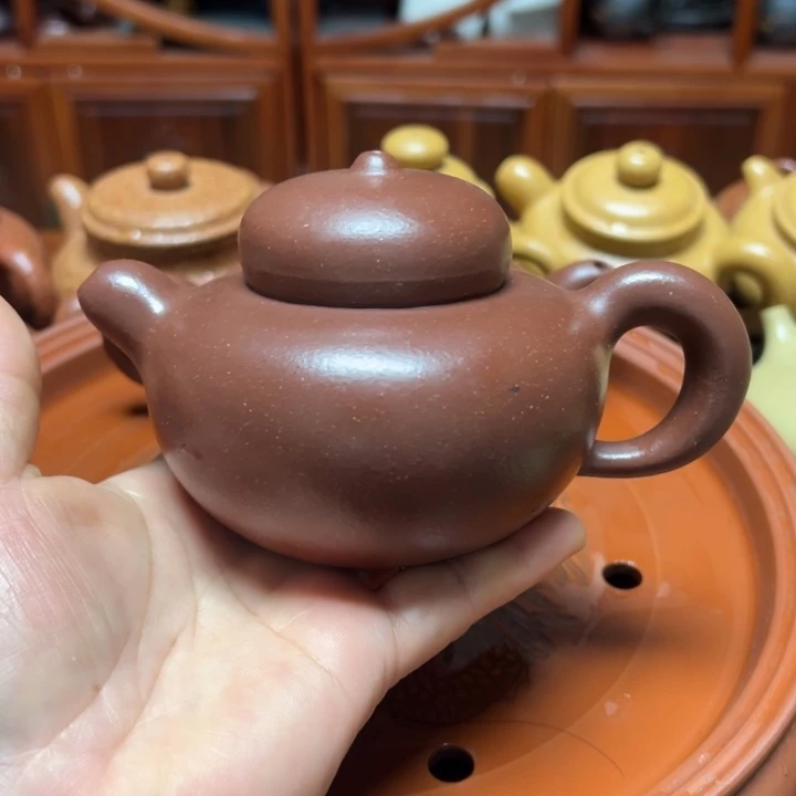 紫砂茶杯宜兴原矿底槽青