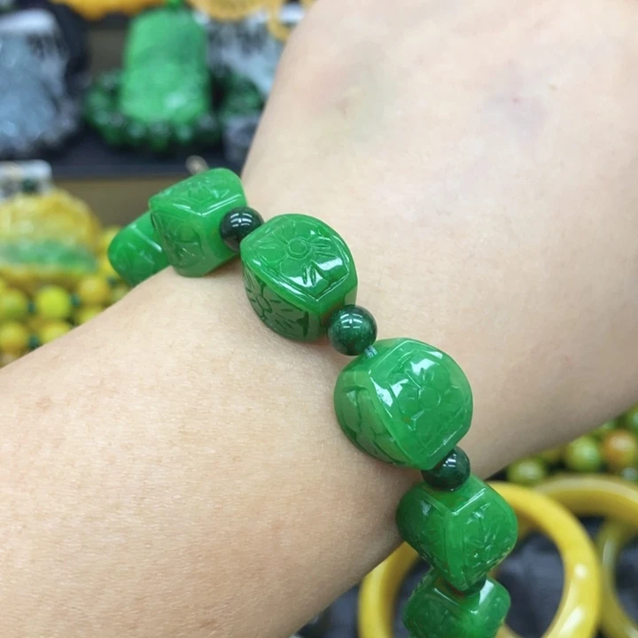 啤***玉未镶嵌手链翡翠手链15