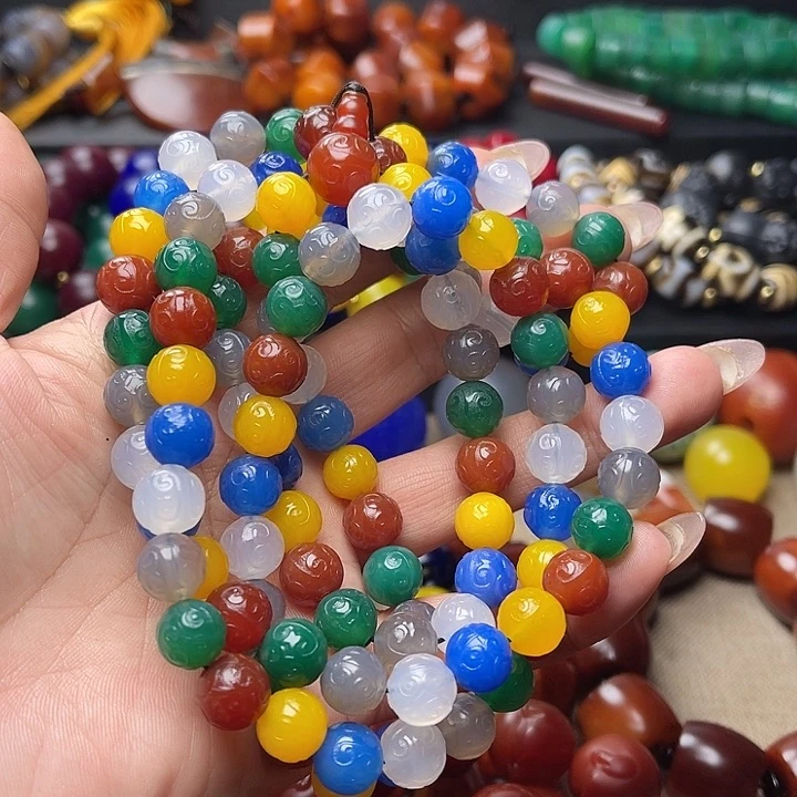 玛瑙/玉髓手链未镶嵌用*