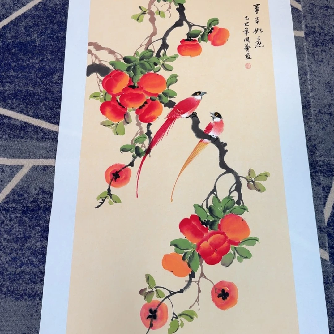 国画国画作品山水花鸟