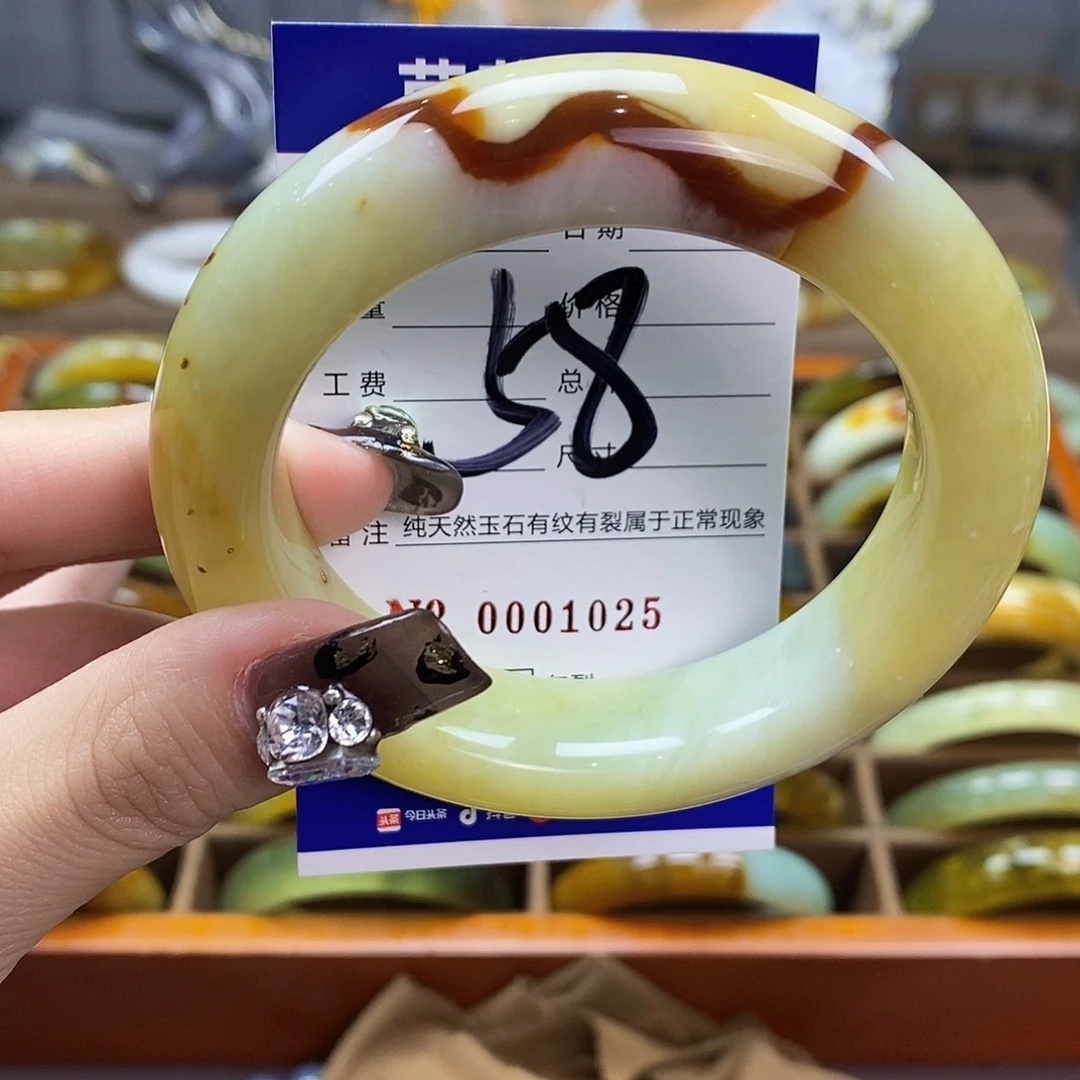 未镶嵌蛇纹石玉手镯