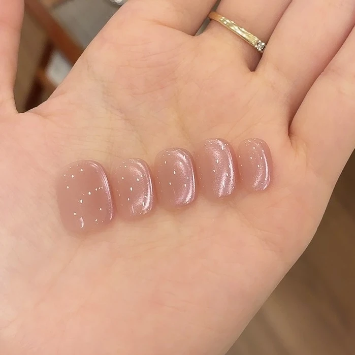 茉哉现货PP专属【小灯带】纯手工定制美甲拆卸穿戴甲P0015